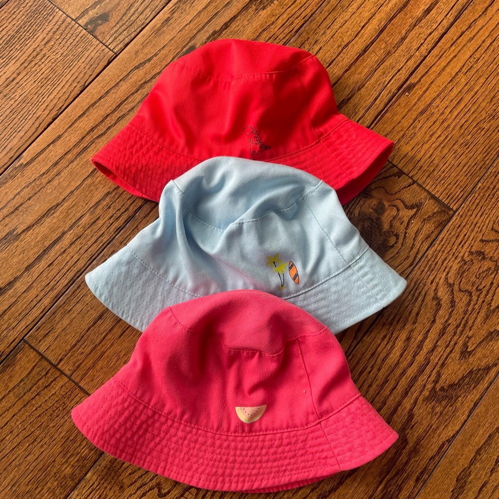 George Red and Blue Bucket Hats Accessories